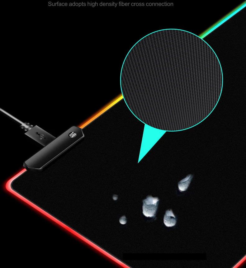 RGB LED Mouse Pad Premium Gaming Mat - Image 11