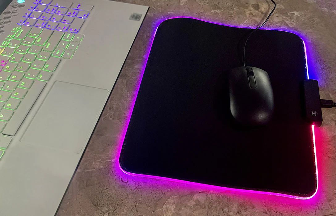 RGB LED Mouse Pad Premium Gaming Mat - Image 14