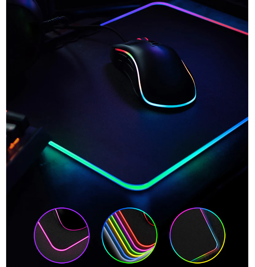 RGB LED Mouse Pad Premium Gaming Mat - Image 3