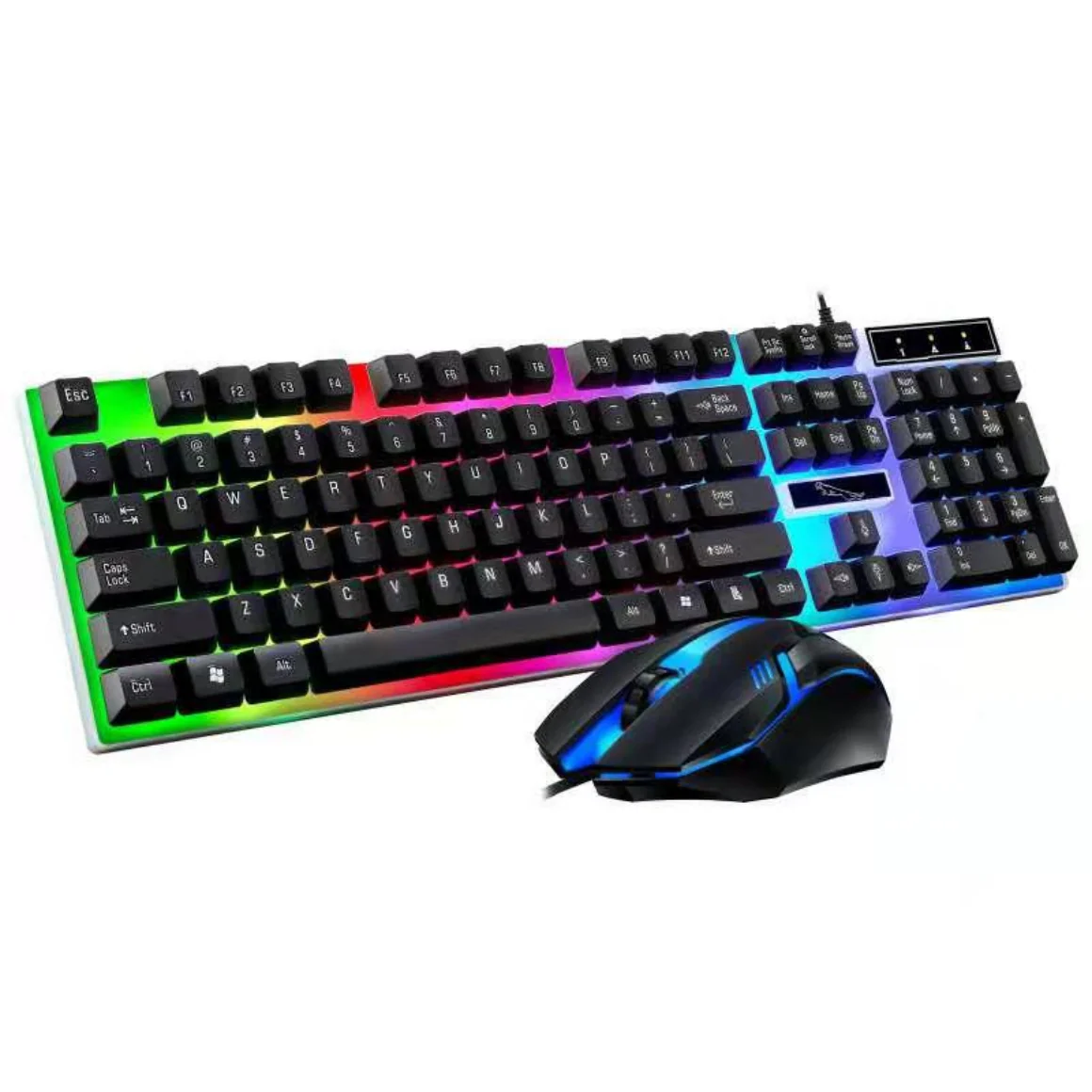 RGB Wired Gaming Keyboard and Mouse Combo Set (Black Lighting) - Image 11