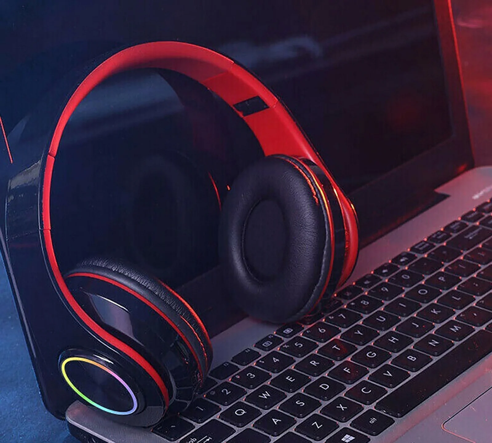 RGB Wireless Headphones Stereo Bluetooth Headset - Image 2