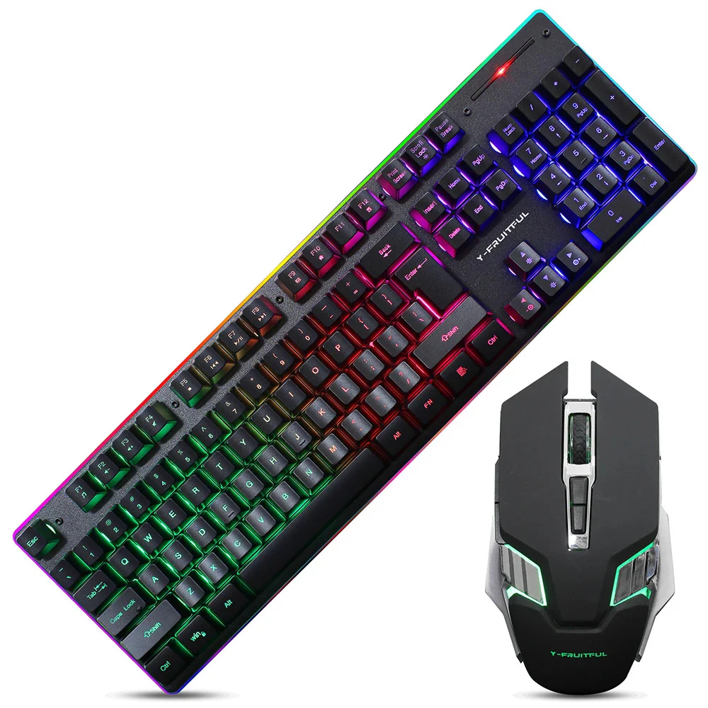 RGB Wireless Mechanical Gaming Keyboard and Mouse Combo Set - Image 4