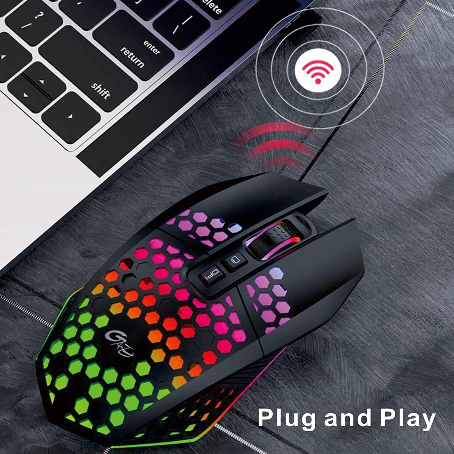RGB Wireless Rechargeable Advanced Optical Gaming Mouse - Image 9