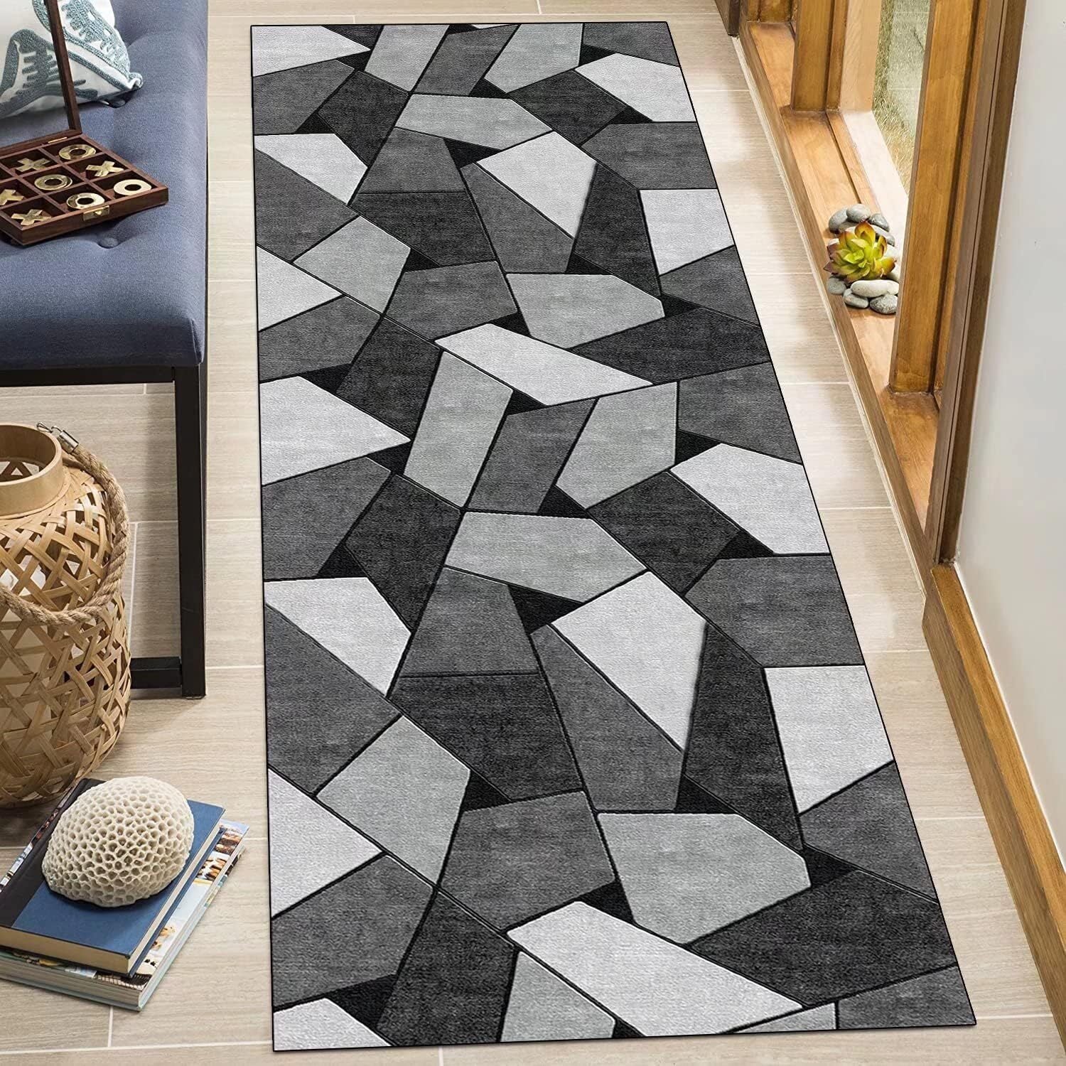 Rock Hallway Runner Area Rug Carpet Mat (60 x 200) - Image 4