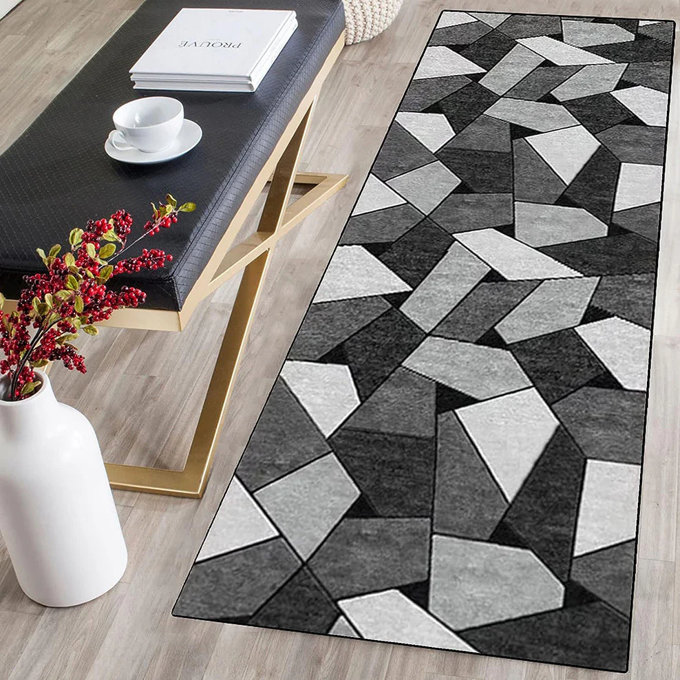 Rock Hallway Runner Area Rug Carpet Mat (60 x 200) - Image 8