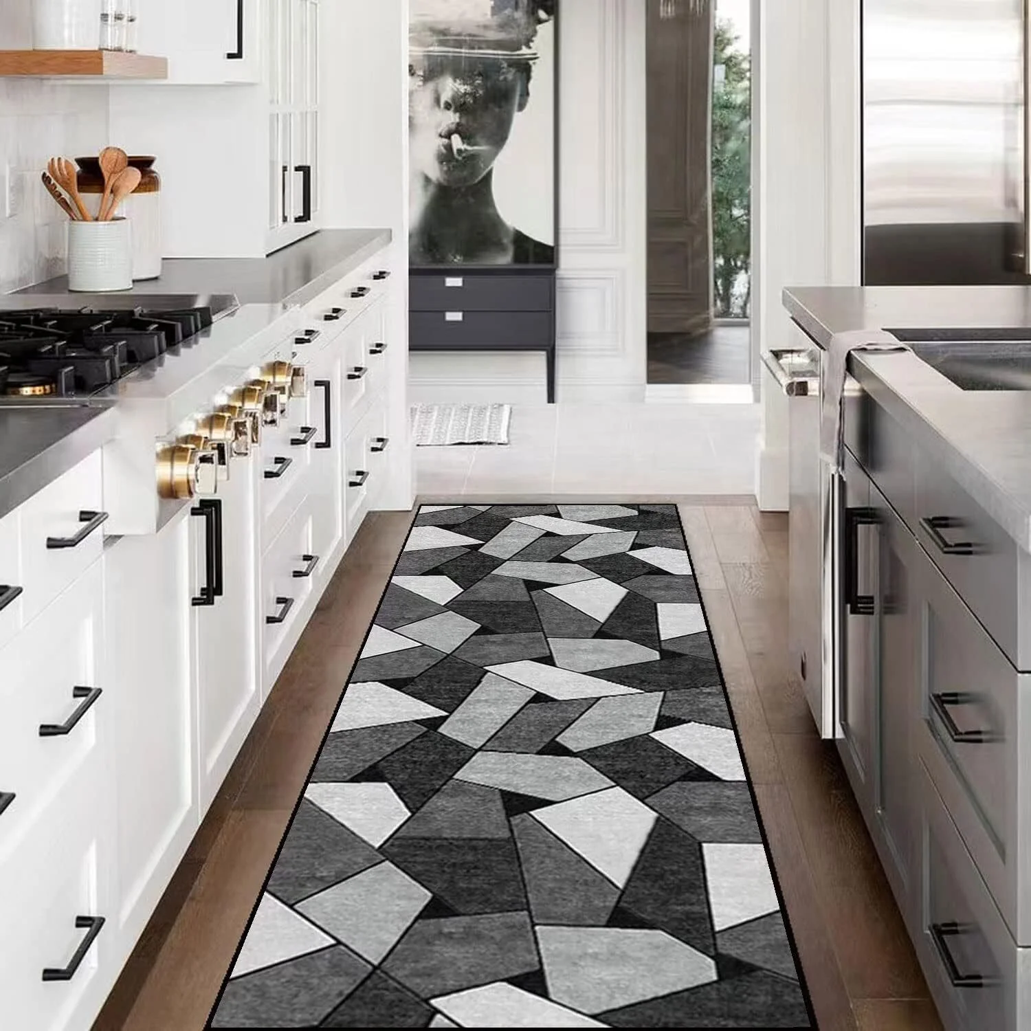 Rock Hallway Runner Area Rug Carpet Mat (80 x 300) - Image 10