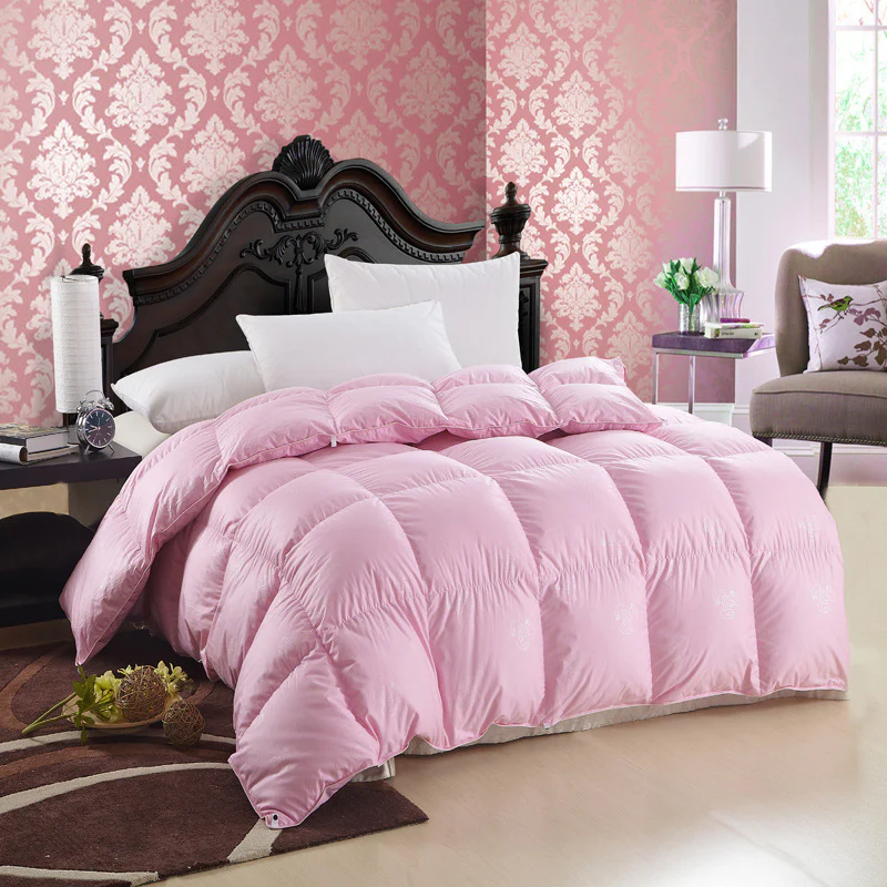 Royal Comforter Microfiber Quilt Doona Blanket (Pink, 150cm x 200cm) - Image 4