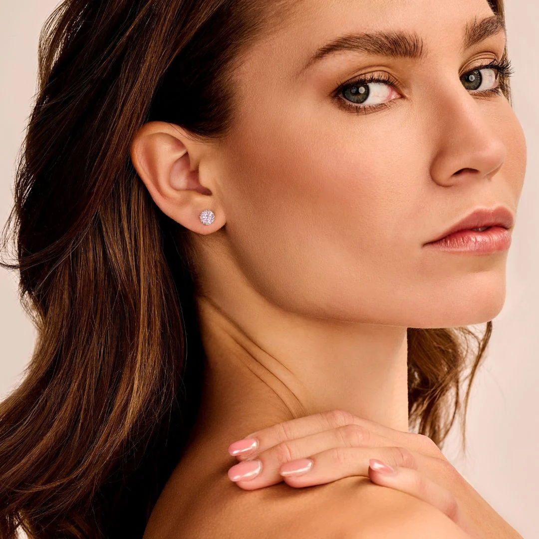 S925 Sterling Silver 1 Carat CZ Diamond Stud Earrings - Image 8