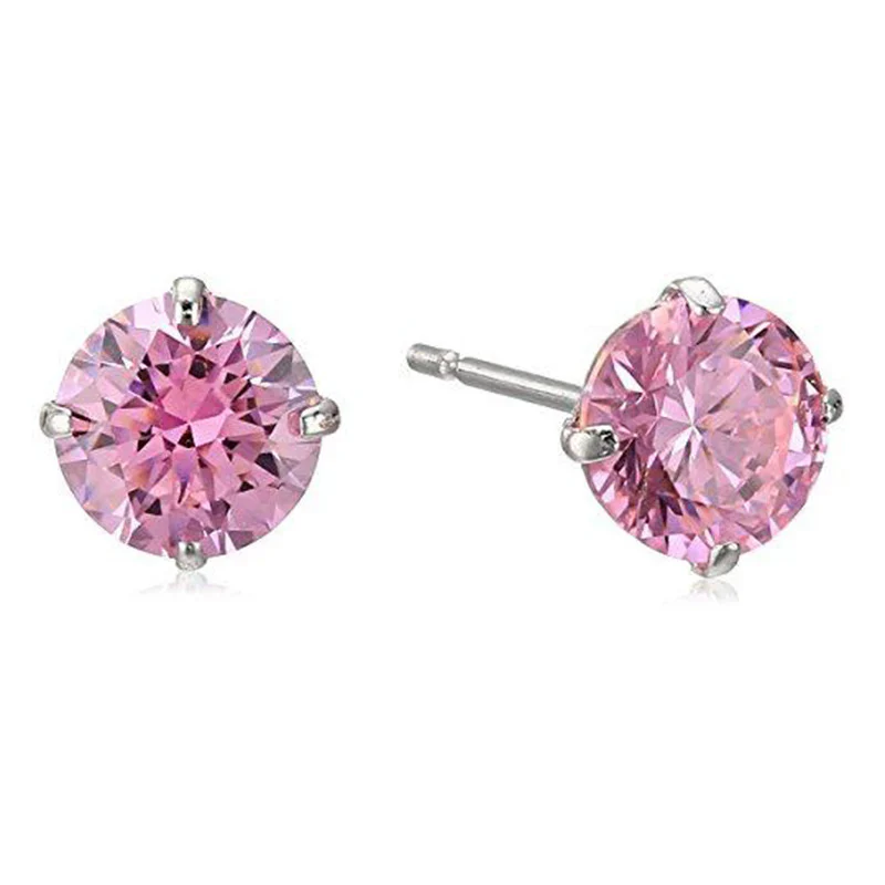 S925 Sterling Silver 1 Carat CZ Diamond Stud Earrings - Image 9