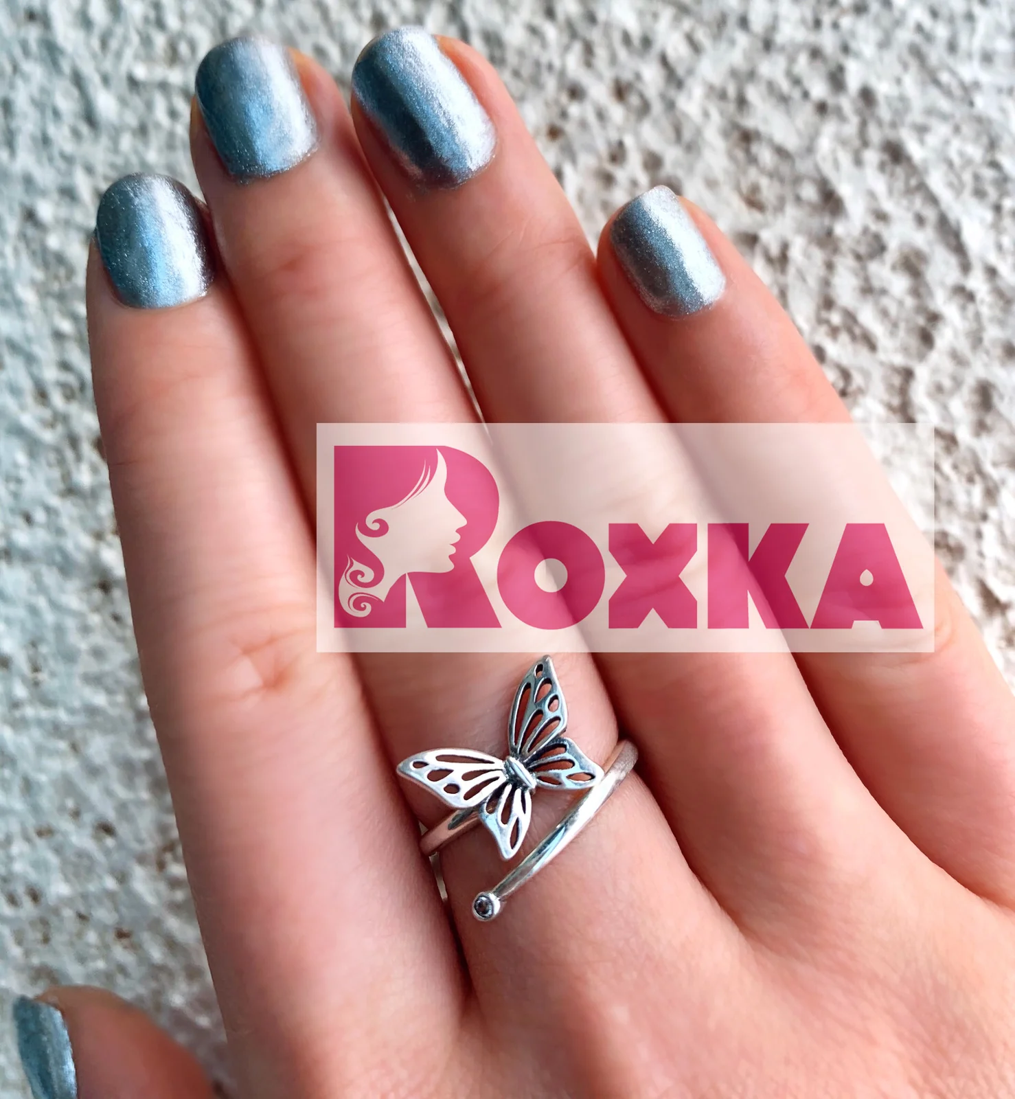 S925 Sterling Silver Adjustable Butterfly Ring - Image 5