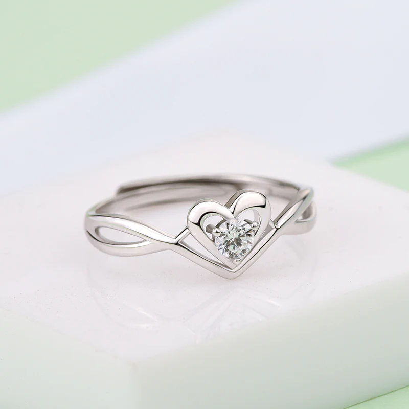 S925 Sterling Silver Love Heart Adjustable - Image 6