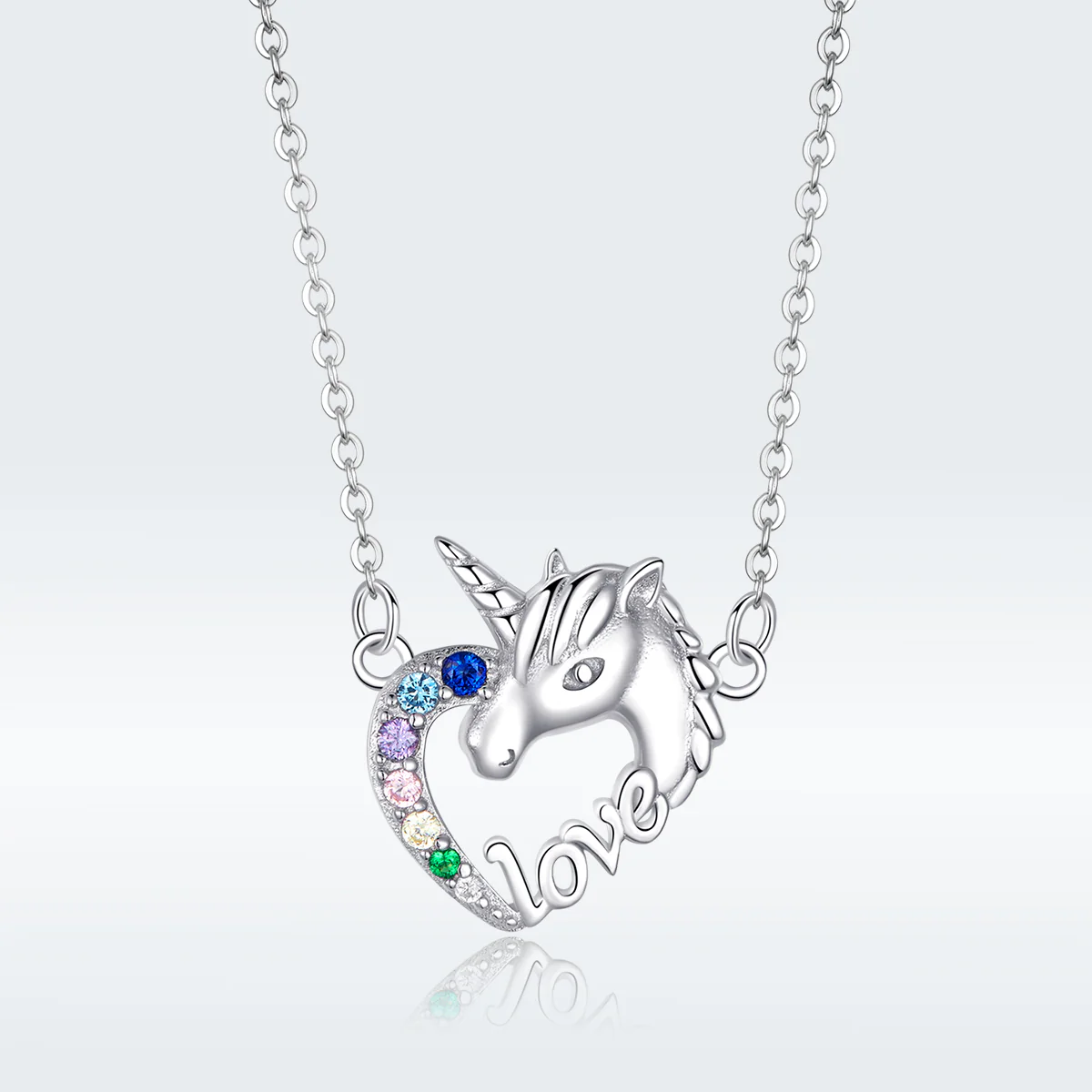 S925 Sterling Silver Unicorn Necklace Luxury Jewellery - Image 3