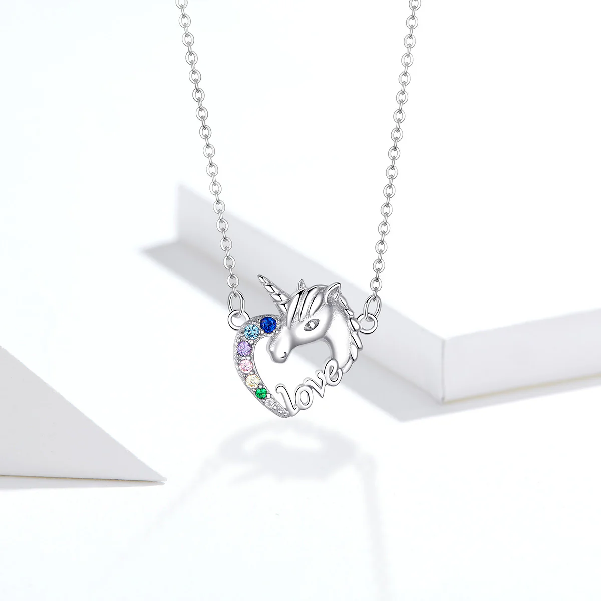 S925 Sterling Silver Unicorn Necklace Luxury Jewellery - Image 5