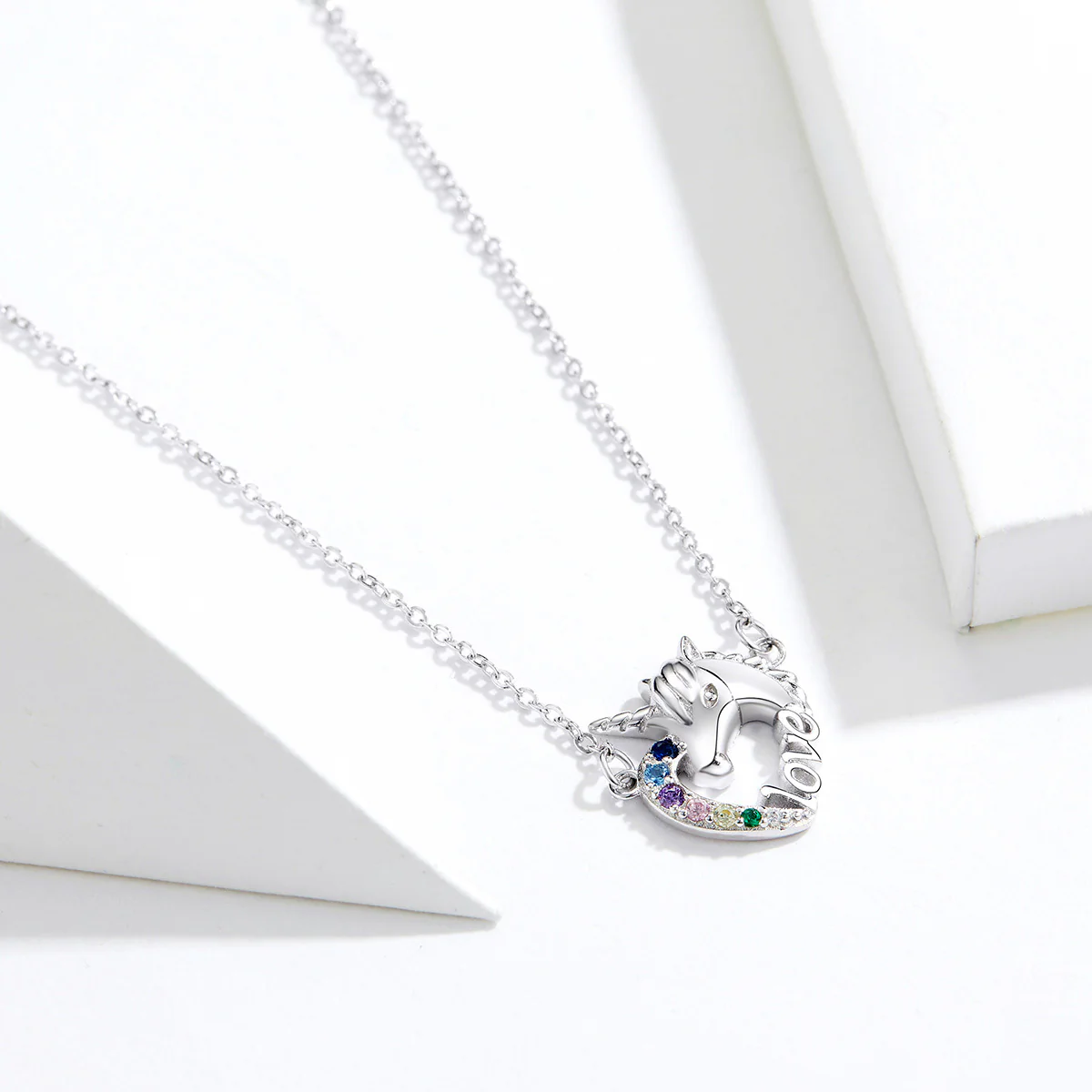 S925 Sterling Silver Unicorn Necklace Luxury Jewellery - Image 7