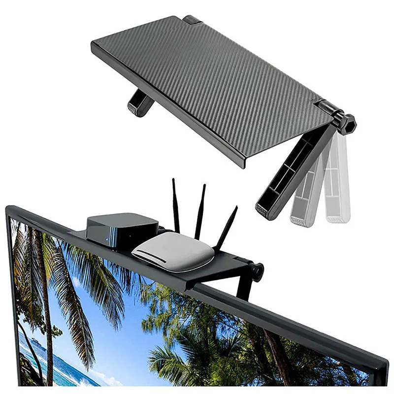 Screen Caddy TV Monitor Top Shelf Media Device Organiser - Image 10