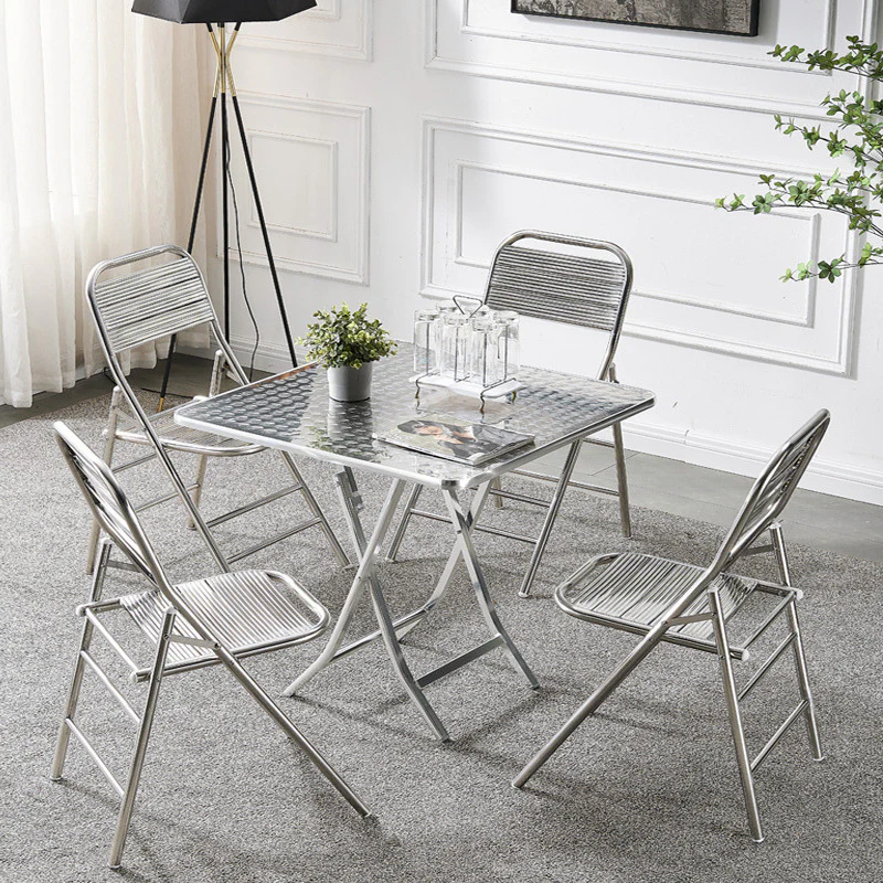 Set of 2 Superb Full 304 Stainless Steel Folding Chairs - Image 11