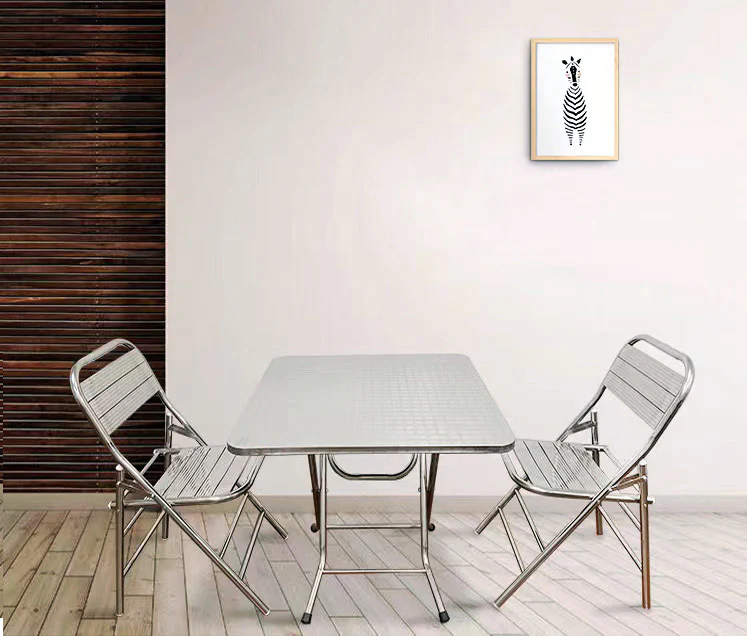 Set of 2 Superb Full 304 Stainless Steel Folding Chairs - Image 12