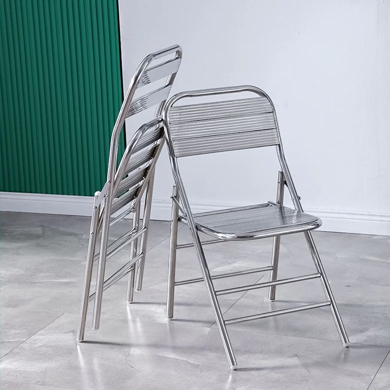 Set of 2 Superb Full 304 Stainless Steel Folding Chairs - Image 14