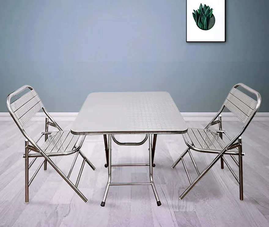 Set of 2 Superb Full 304 Stainless Steel Folding Chairs - Image 6