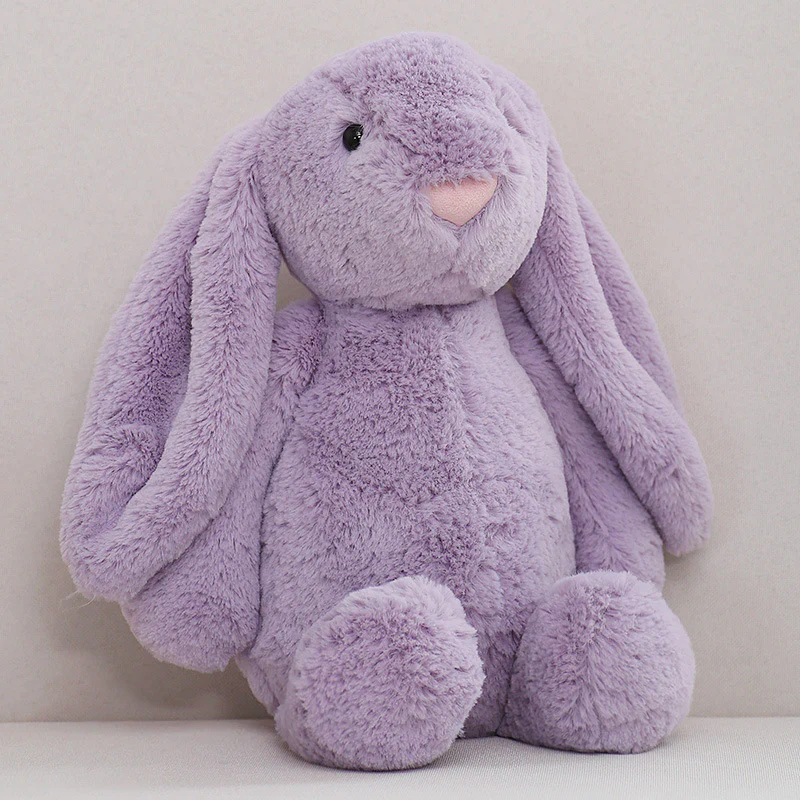 Soft Plush Bunny Toy Cute Cuddly Stuffed Animal Gift (Purple)