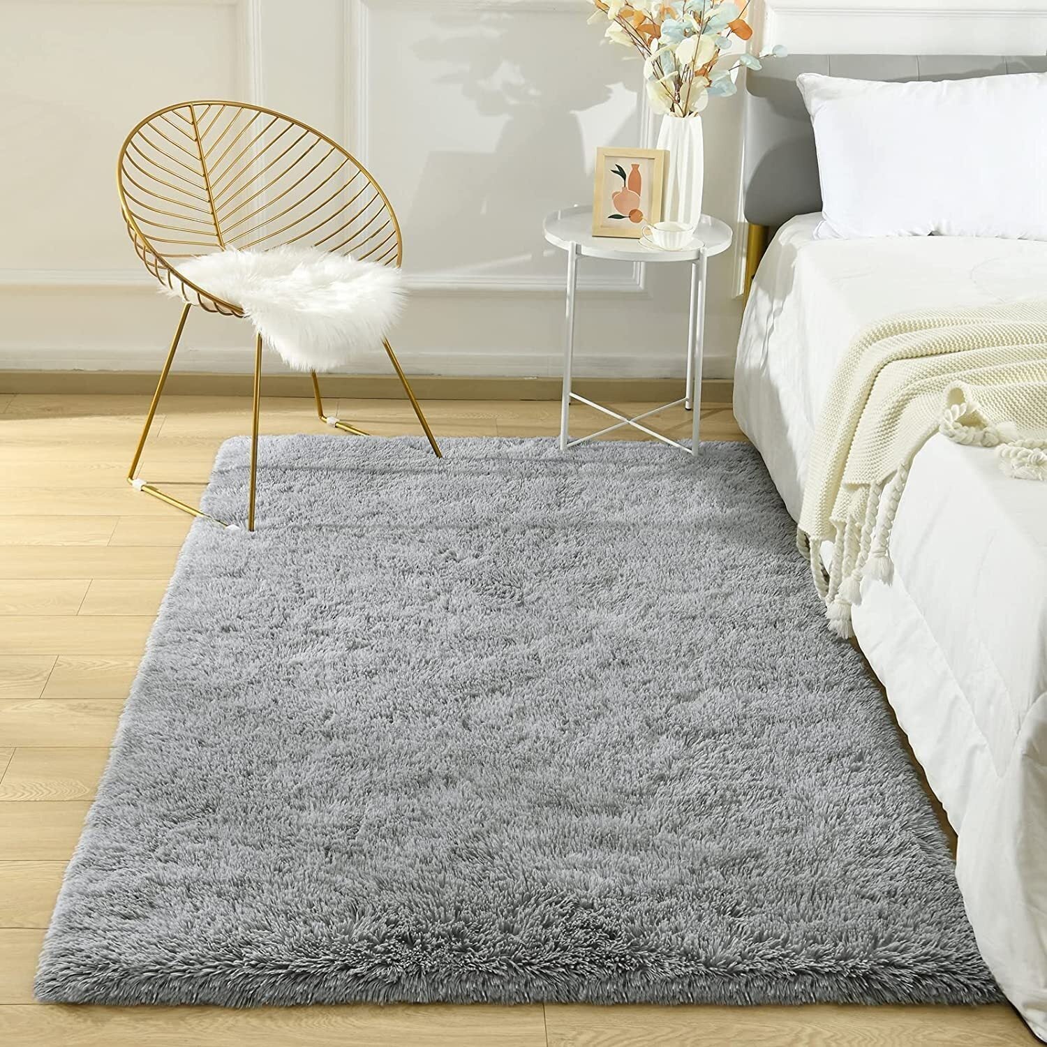 Soft Shag Rug Carpet Hallway Mat (Grey, 120 x 50 cm) - Image 16