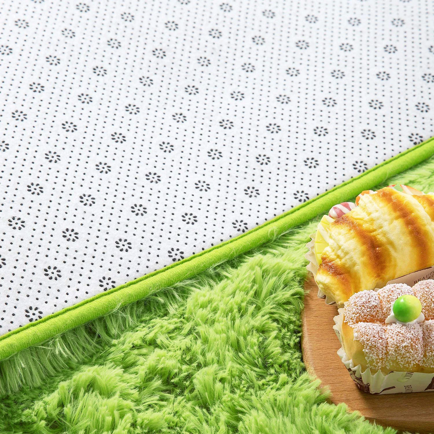 Soft Shag Rug Carpet Mat (Green,160 x 120) - Image 14