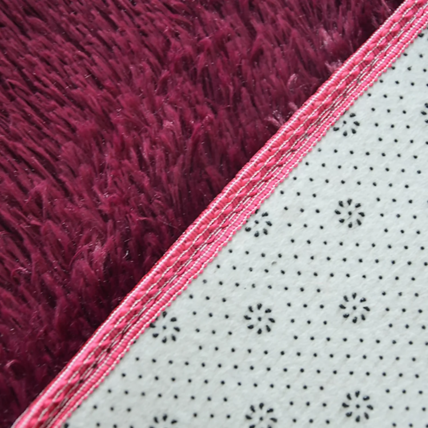 Soft Shag Rug Carpet Mat (Wine, 160 x 120) - Image 18