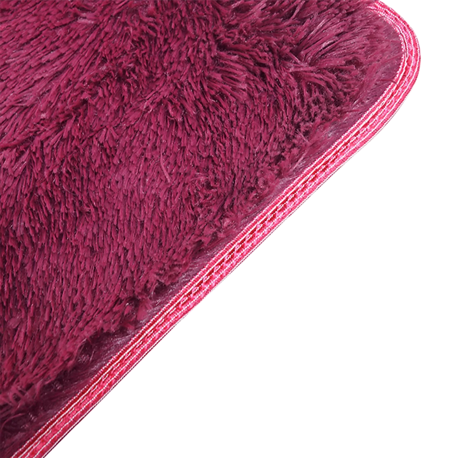 Soft Shag Rug Carpet Mat (Wine, 160 x 120) - Image 19