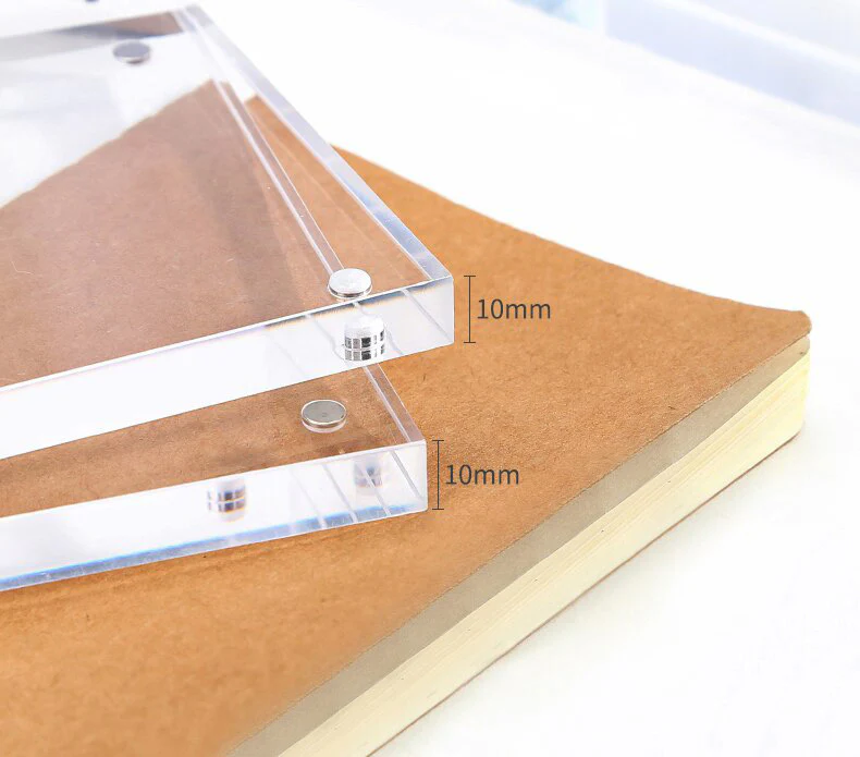 Solid Acrylic Block 3D Display Photo Frame 4 x 6 - Image 4