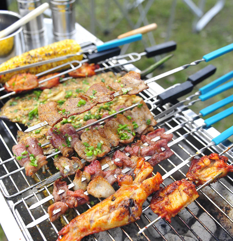 Stainless Steel BBQ Charcoal Grill Roaster Barbecue - Image 14