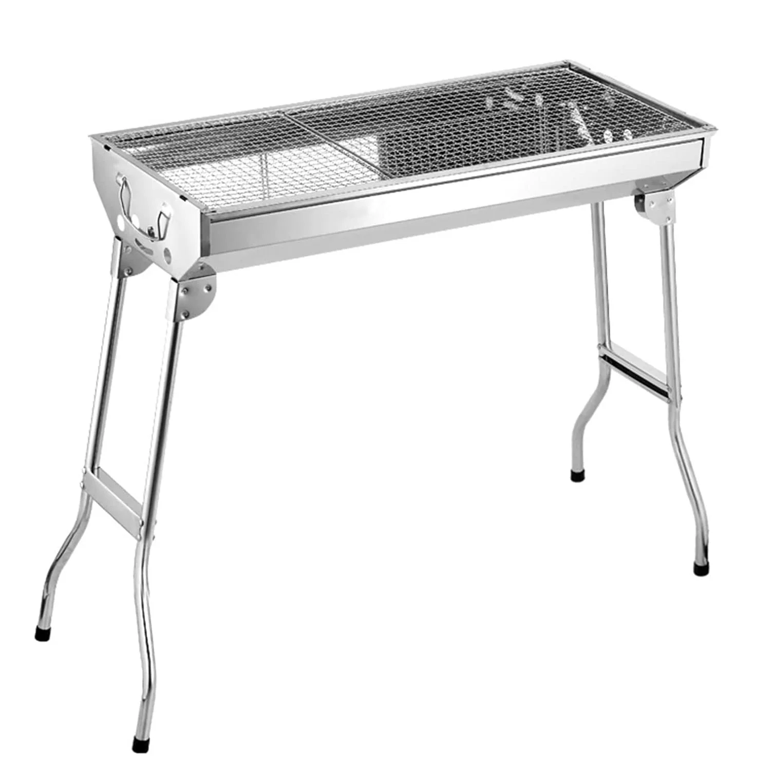 Stainless Steel BBQ Charcoal Grill Roaster Barbecue - Image 18