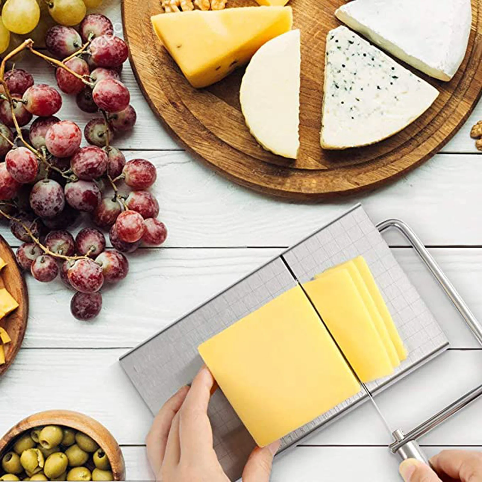 Stainless Steel Cheese Cutter Cutting Wire Board - Image 3