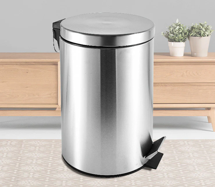 Stainless Steel Garbage Rubbish Bin with Pedal 12L - Image 10
