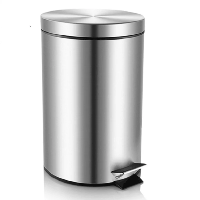 Stainless Steel Garbage Rubbish Bin with Pedal 5L - Image 7