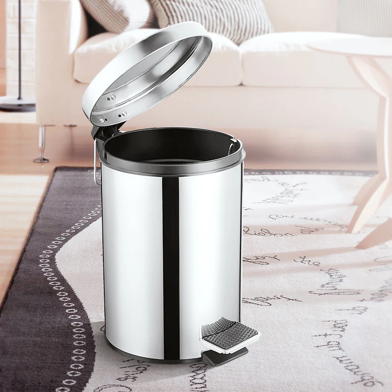 Stainless Steel Garbage Rubbish Bin with Pedal 8L - Image 11