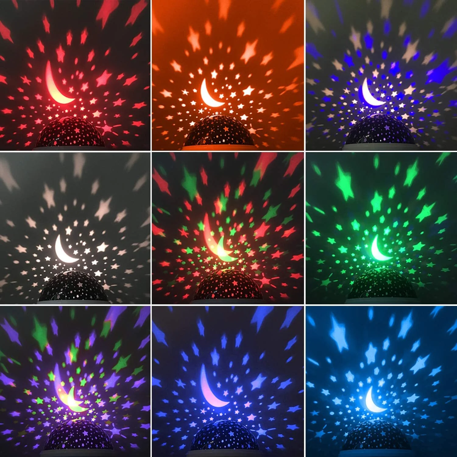 Star Projector Night Light Starry Sky Constellation Projection Lamp (Black) - Image 11