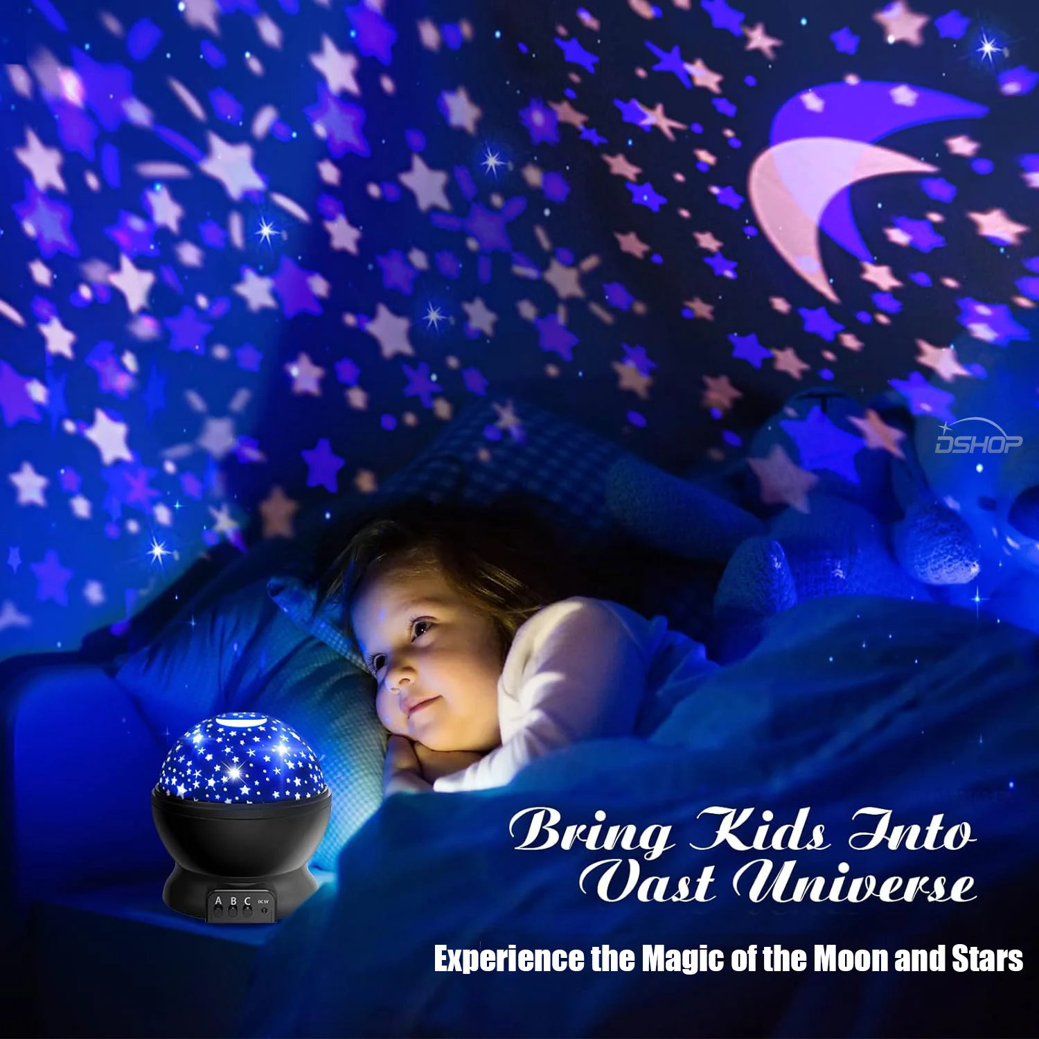 Star Projector Night Light Starry Sky Constellation Projection Lamp (Black) - Image 3