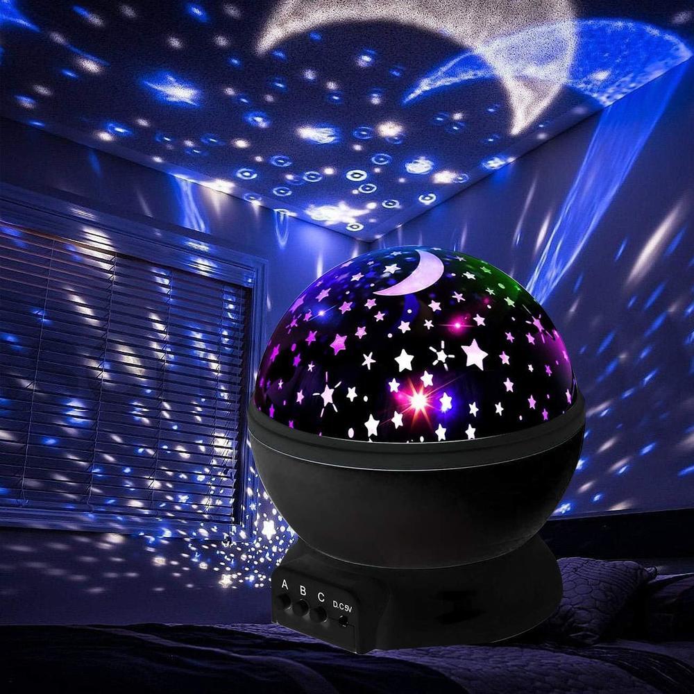 Star Projector Night Light Starry Sky Constellation Projection Lamp (Black) - Image 4