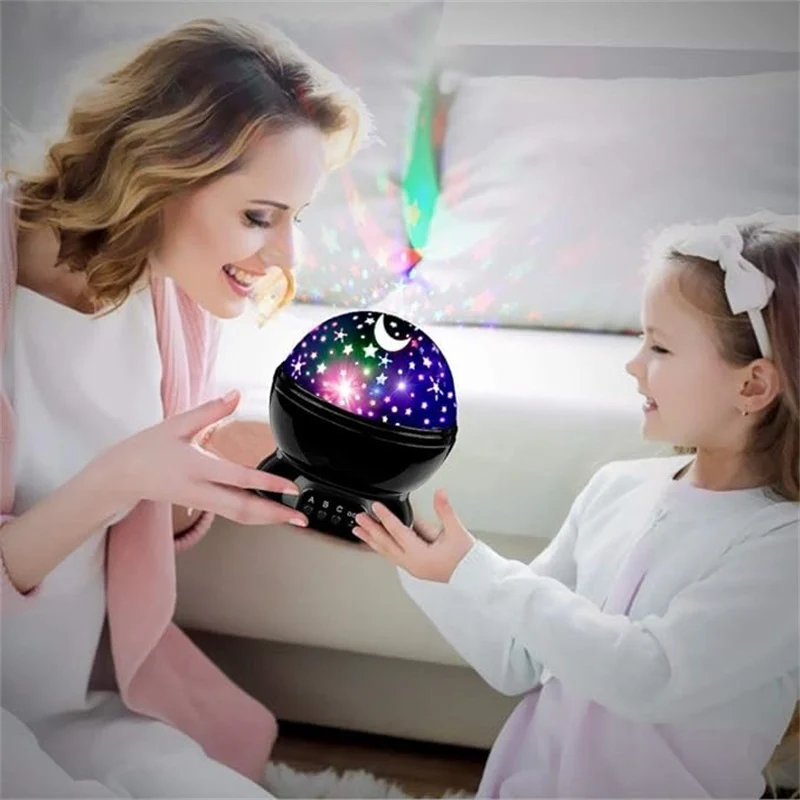 Star Projector Night Light Starry Sky Constellation Projection Lamp (Black) - Image 5