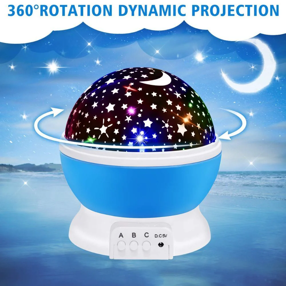 Star Projector Night Light Starry Sky Constellation Projection Lamp (Blue) - Image 6