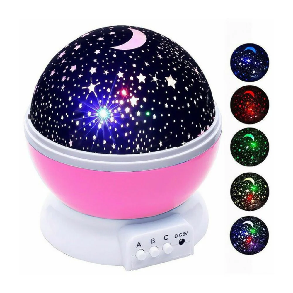 Star Projector Night Light Starry Sky Constellation Projection Lamp (Pink) - Image 3