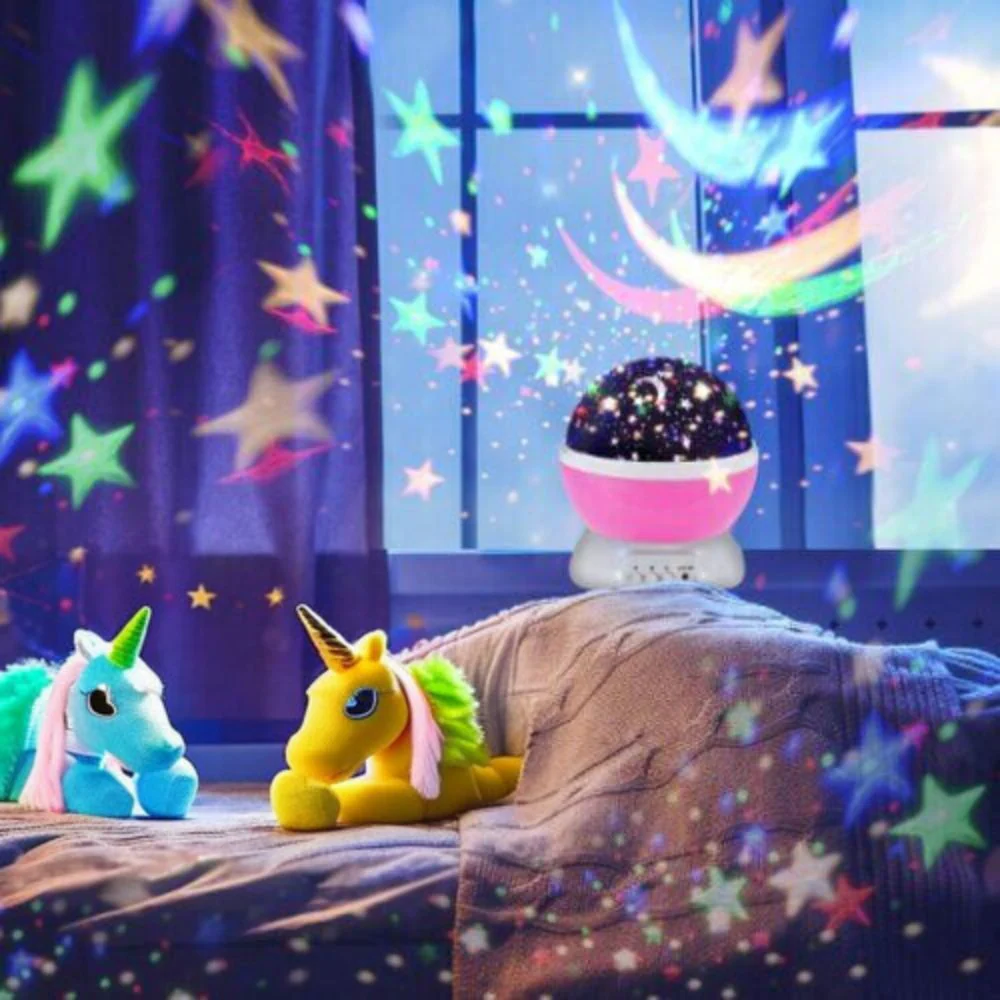 Star Projector Night Light Starry Sky Constellation Projection Lamp (Pink) - Image 8