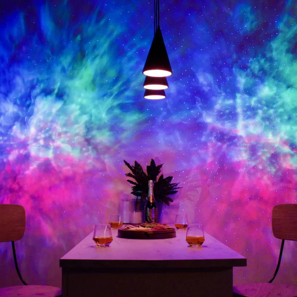 Starry Night LED Projector Lamp Bluetooth Music Player Night Light - Image 4