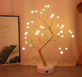 Stunning LED Pearl Fairy Light Bonsai Spirit Tree Lamp - Image 7