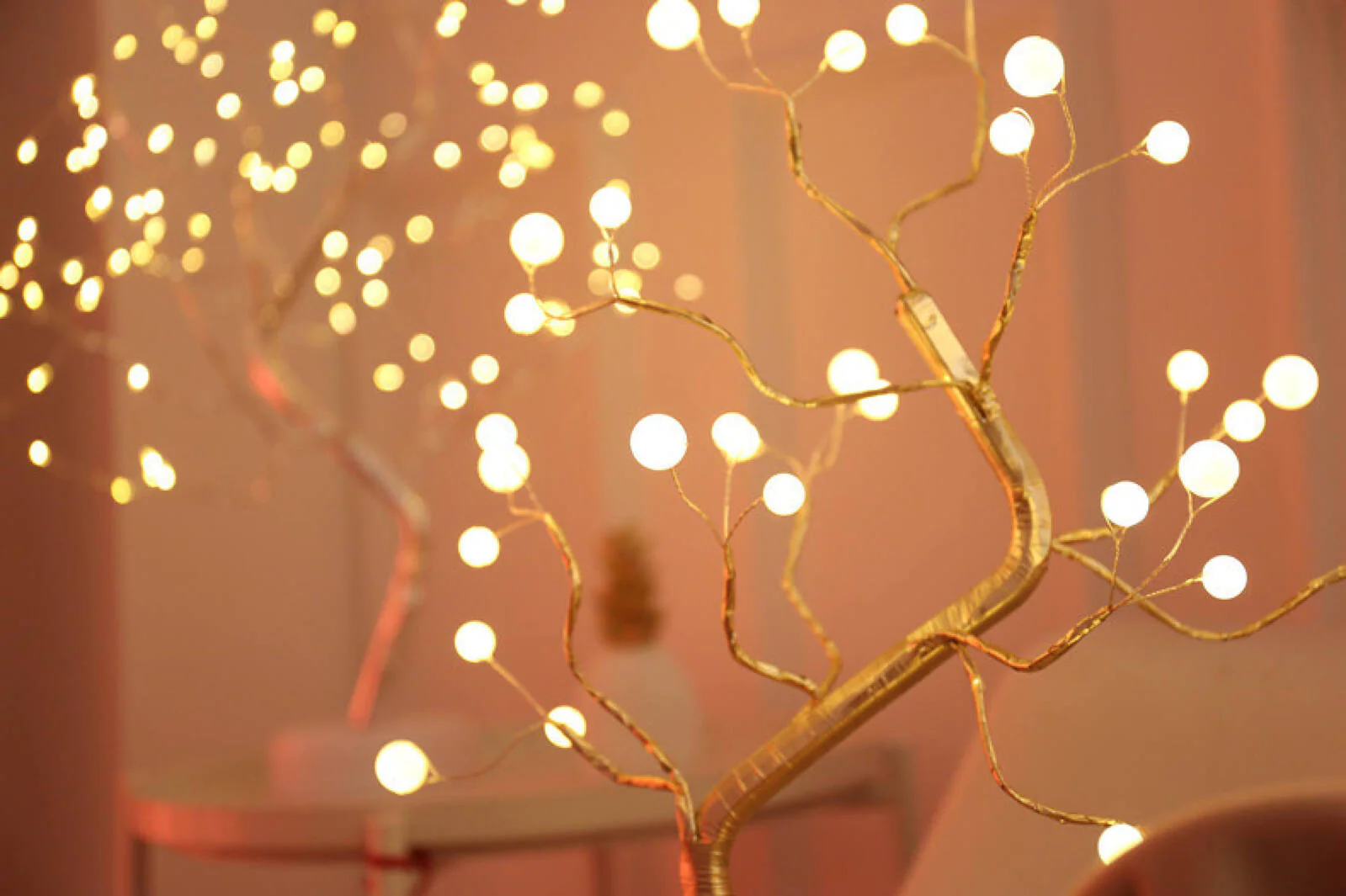 Stunning LED Pearl Fairy Light Bonsai Spirit Tree Lamp - Image 8