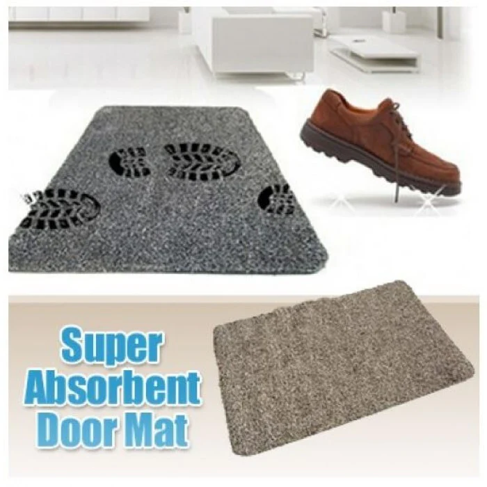 Super Absorbent Clean Step Mat Microfibre Doormat Traps Dirt Water (Dark Grey) - Image 7