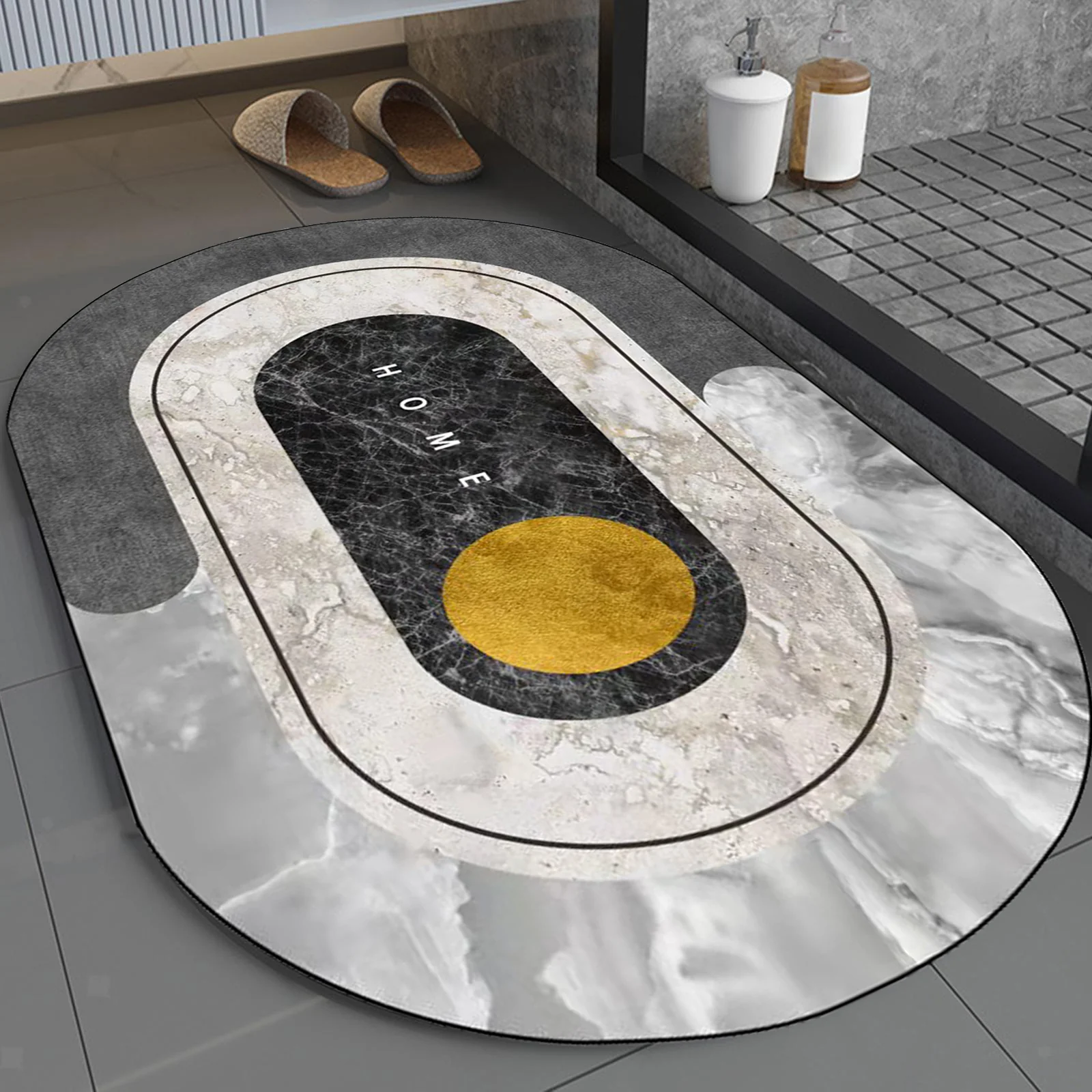 Super Absorbent Floor Bath Door Mat Non-Slip Rug Doormat (50 x 80) - Image 8