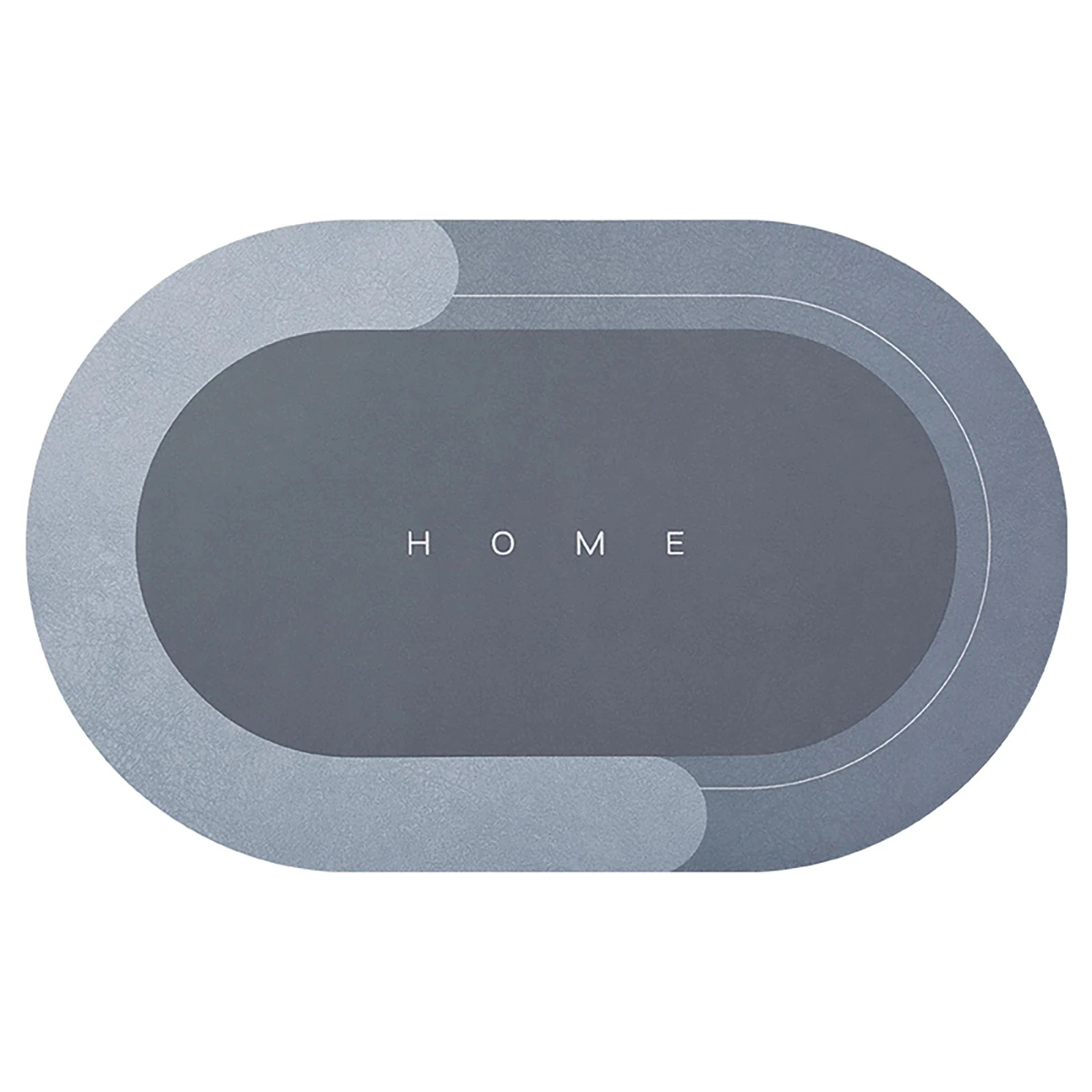 Super Absorbent Floor Bath Door Mat Non-Slip Rug Doormat (Blue Grey, 50 x 80) - Image 6