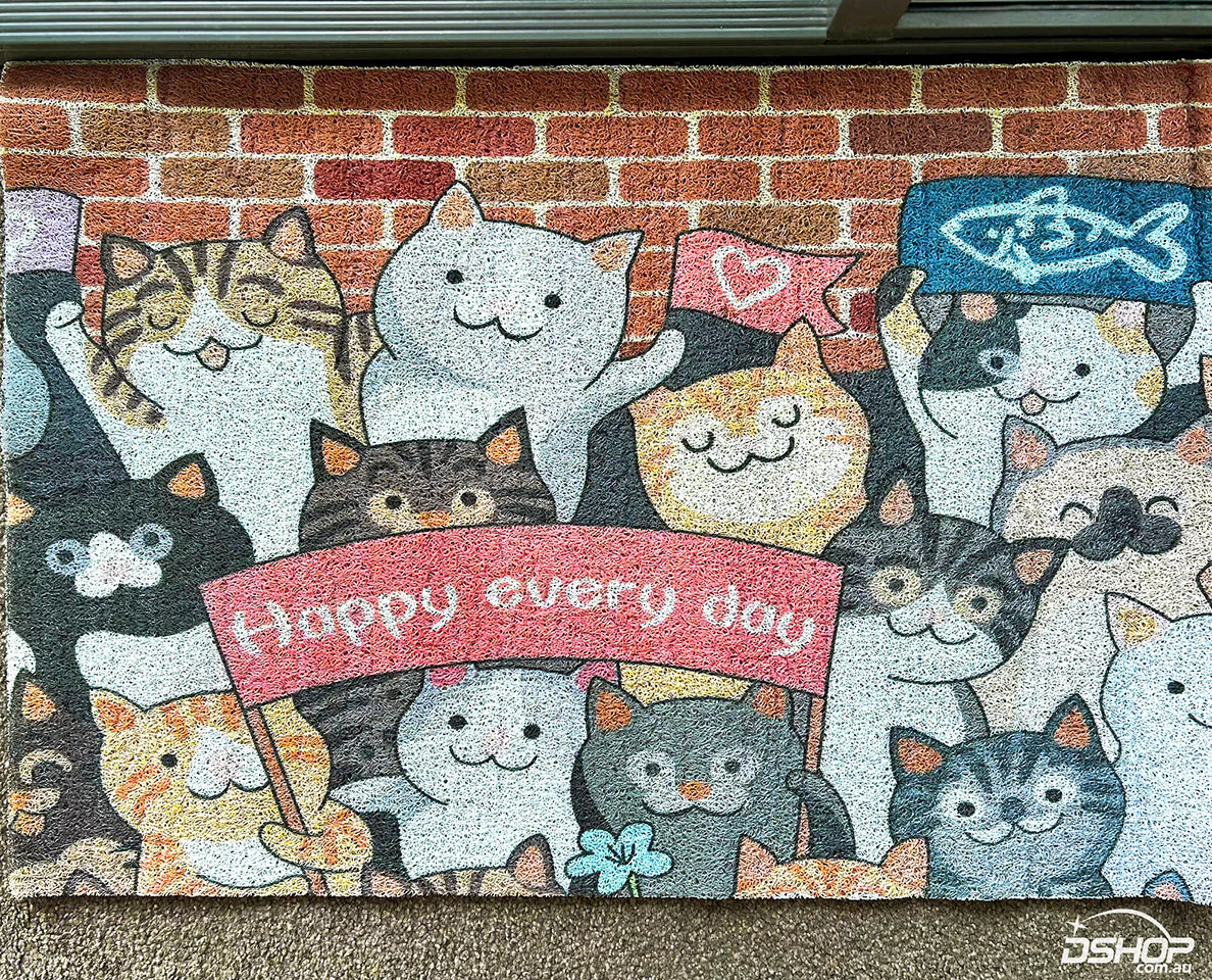 Super Absorbent Floor Bath Door Mat Non-Slip Rug Doormat - Cute Cats - Image 7