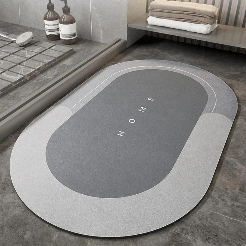 Super Absorbent Floor Bath Door Mat Non-Slip Rug Doormat (Light Grey, 50 x 80) - Image 12